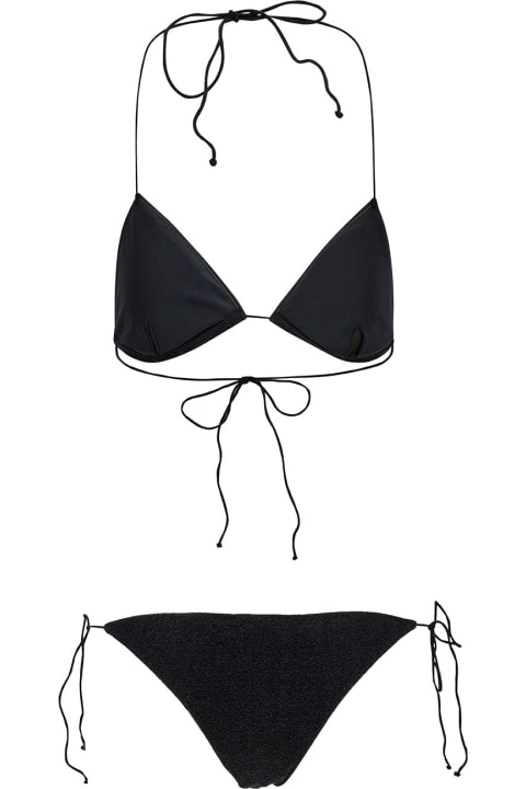 Swimwear for Women Oseree 'lumière' Black Bikini With Adjustable Straps In Polyamide Blend Woman