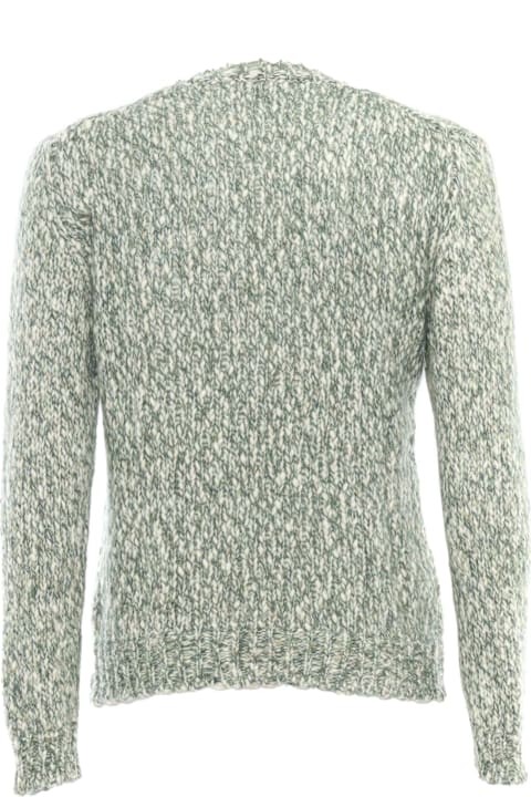 Homeware Settefili Cashmere Macro Tweed Knitted Round Neck Sweater