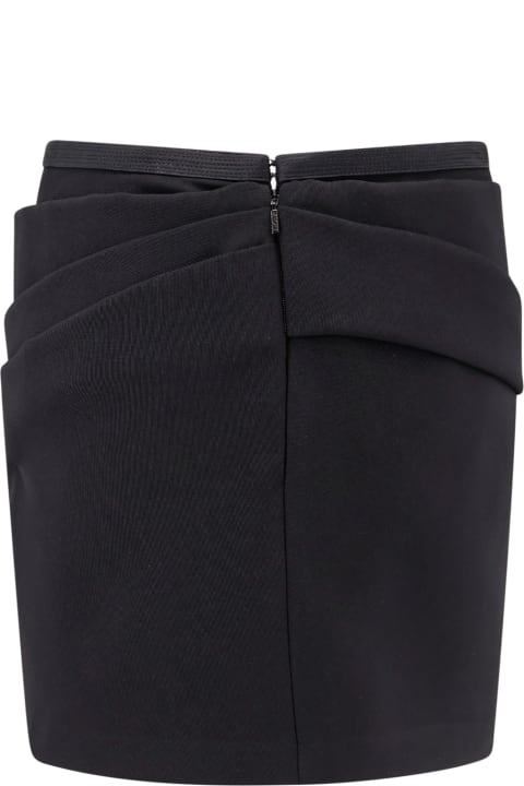 Homeware Versace Responsible Wool Mini Skirt With Medusa Detail