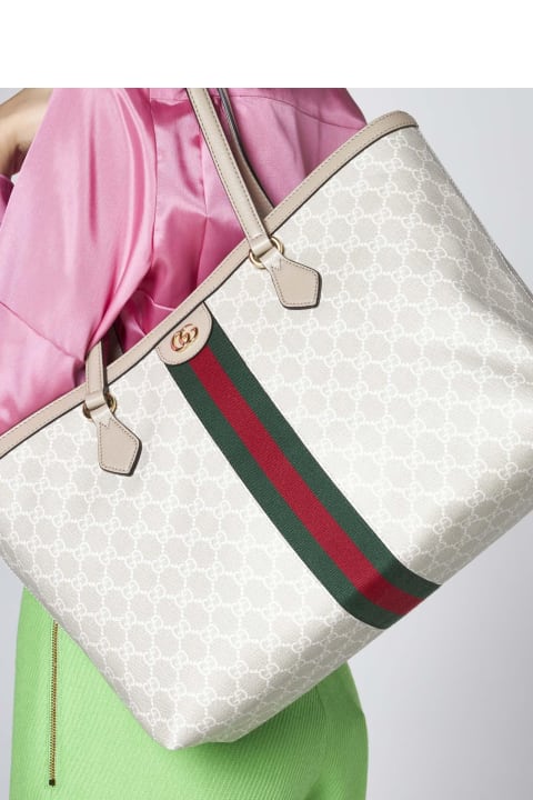 Gucci for Women Gucci Ophidia Gg Canvas Medium Tote Bag