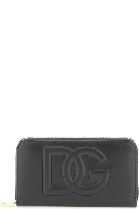 Wallets for Women Dolce & Gabbana Zip Around Leather Wallet