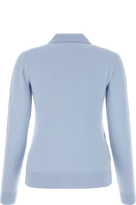Miu Miu Sweaters for Women Miu Miu Light Blue Cashmere Cardigan