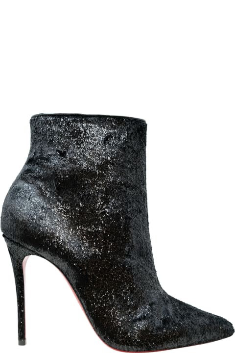 Fashion for Women Christian Louboutin Christian Louboutin Black Velours So Kate Booty 100 Ankle Boots