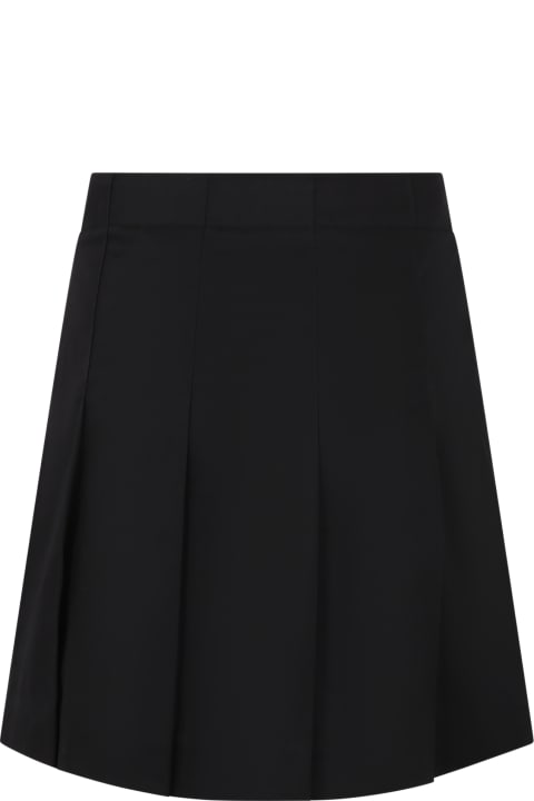 Burberry Bottoms for Girls Burberry Black Skirt For Girl With Logo