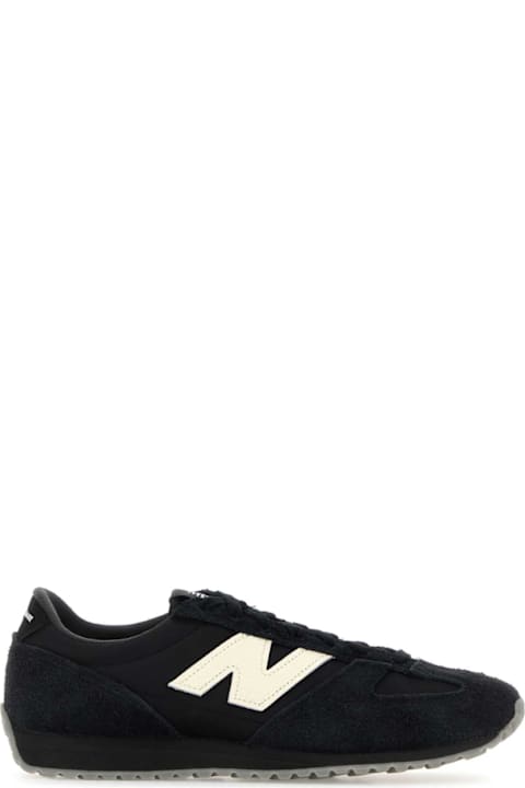 Junya Watanabe Black Suede And Fabric Junya Watanabe X New Balance Sneakers