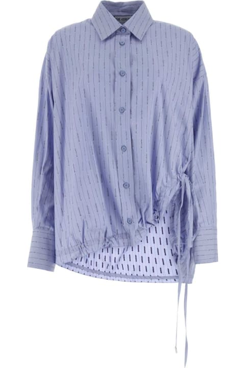 Topwear for Women The Attico Embroidered Cotton Oversize Shirt