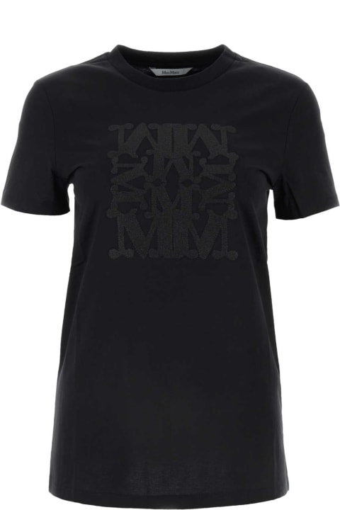 Max Mara Clothing for Women Max Mara Black Cotton Taverna T-shirt