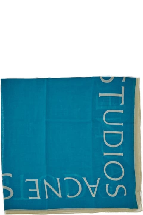 Accessories Sale for Men Acne Studios Logo Printed Knit Scarf