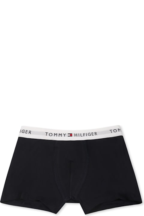 Underwear for Boys Tommy Hilfiger Blue Boxer Briefs Set For Boy With Logo