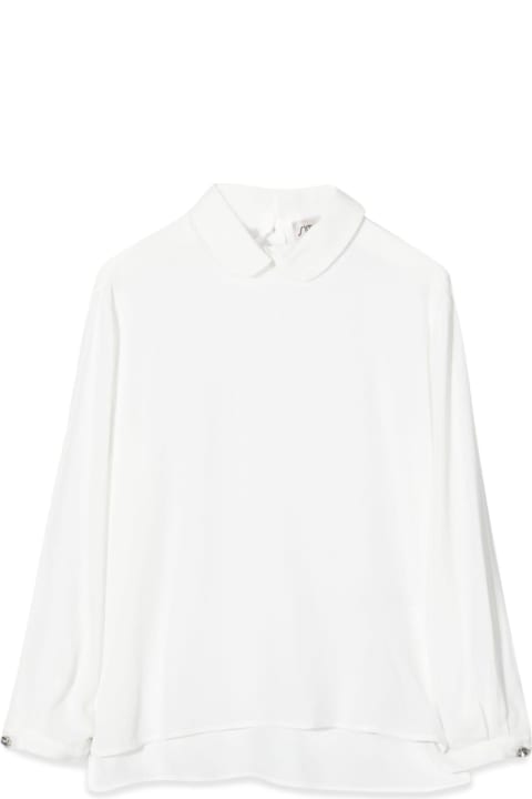 Simonetta Shirts for Girls Simonetta Long Sleeve Shirt
