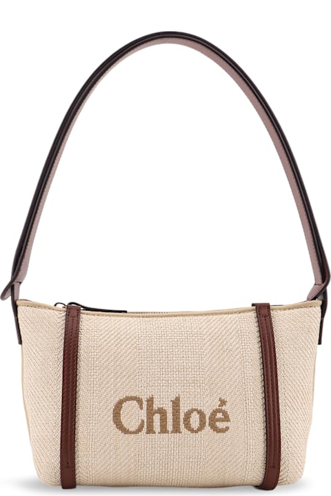 Chloé Bags for Women Chloé Chloè Carry Canvas Shoulder Bag With Logo Embroidery