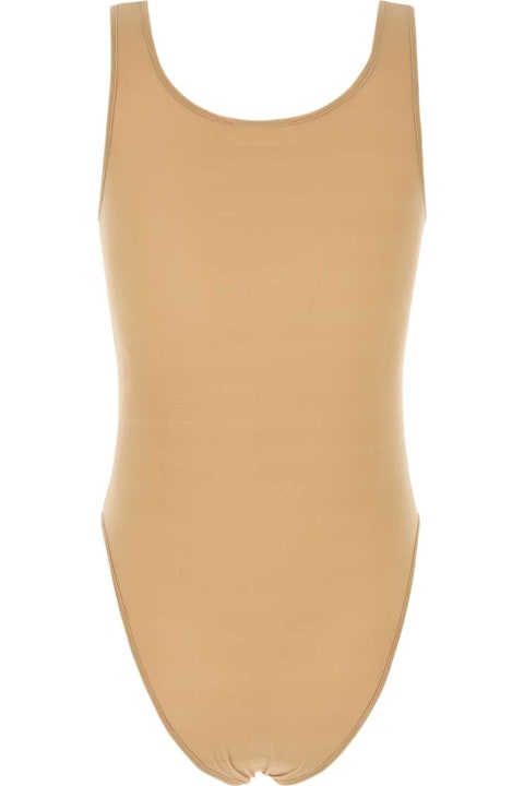 Magda Butrym for Kids Magda Butrym Beige Stretch Cupro Bodysuit