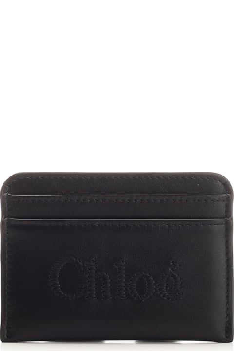 Wallets for Women Chloé Black Card Holder