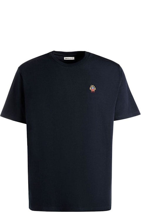 Bally for Men Bally Logo Embroidered Knit T-shirt