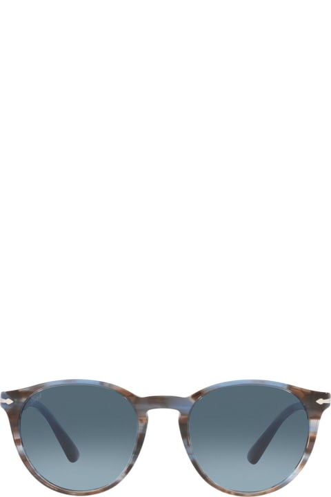 Persol Eyewear for Men Persol Po3152s Striped Blue Sunglasses
