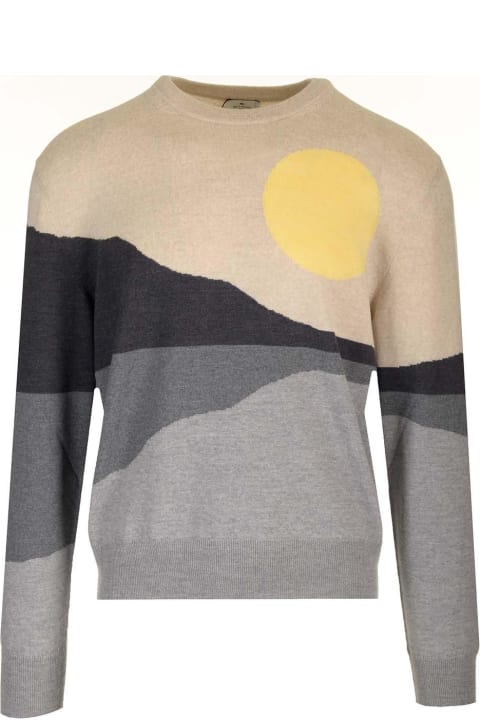 Etro Sweaters for Women Etro Sunset Pattern Knitted Jumper