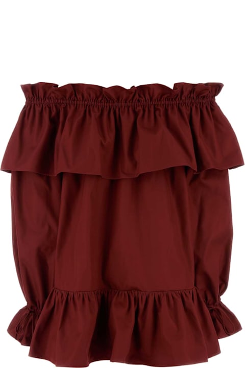 Saint Laurent Dresses for Women Saint Laurent Tiziano Red Twill Mini Dress