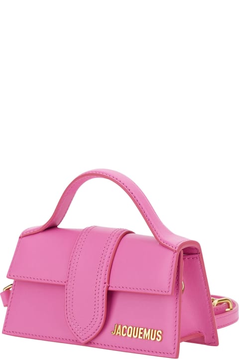 Sale for Women Jacquemus 'le Bambino' Pink Handbag With Removable Shoulder Strap In Leather Woman