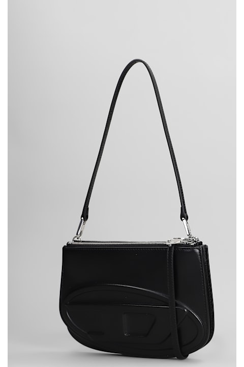 Diesel Bags for Women Diesel 1 Dr 2.0 Shoulder Bag In Black Leather