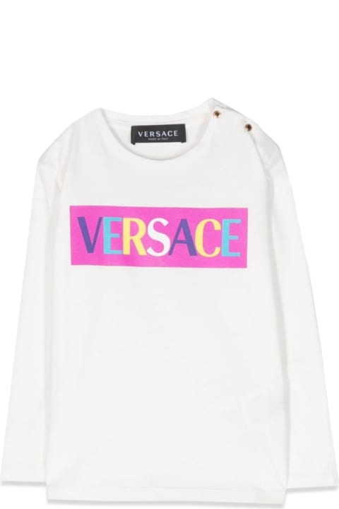Topwear for Baby Boys Versace Ml Logo T-shirt