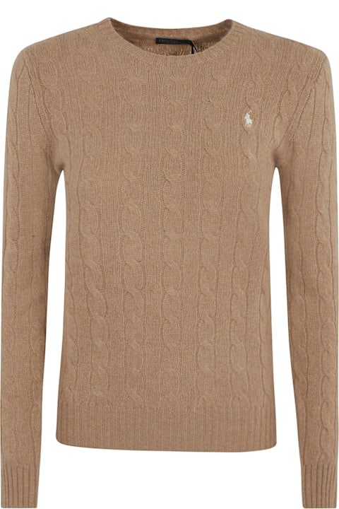 Fashion for Women Ralph Lauren Logo Embroidered Cable Knit Sweater