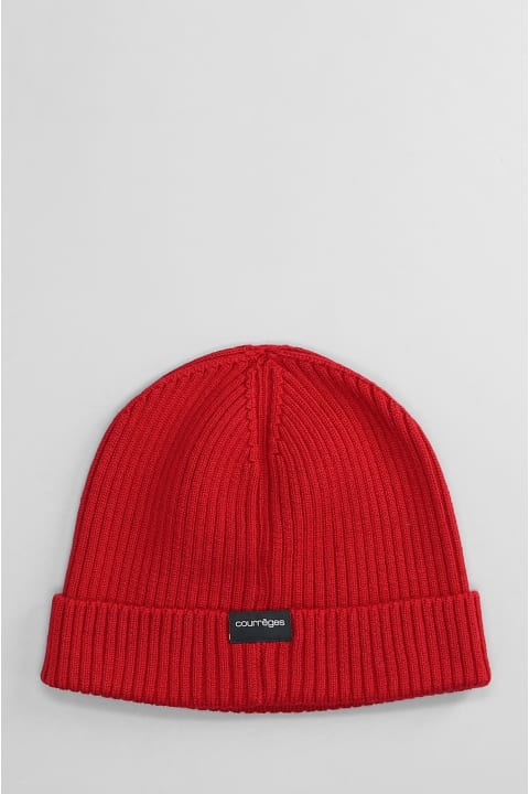 【関税&送料込】Courreges Hats Courrèges Hats In Red Wool | italist
