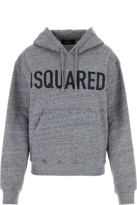 Homeware Dsquared2 Melange Grey Cotton Sweatshirt