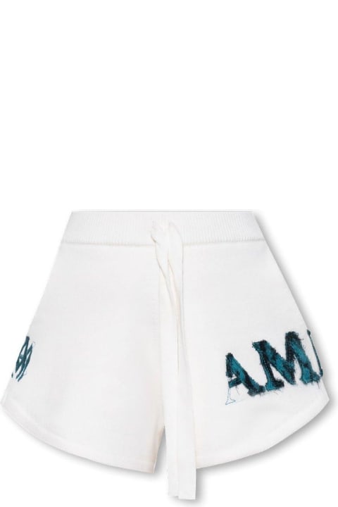 AMIRI Pants & Shorts for Women AMIRI Logo Patch Drawstring Shorts