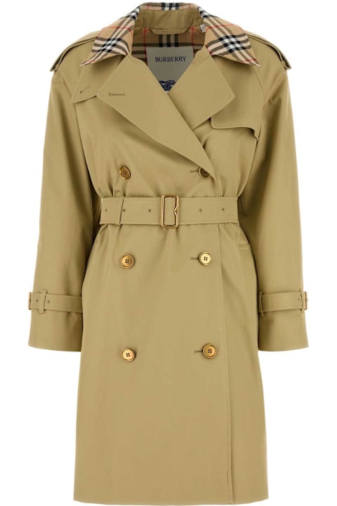 Homeware Burberry Beige Gabardine Castleford Trench Coat