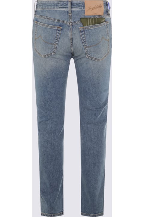 Jacob Cohen الملابس لـ القسم الرجالي Jacob Cohen Blue Cotton Bard Jeans