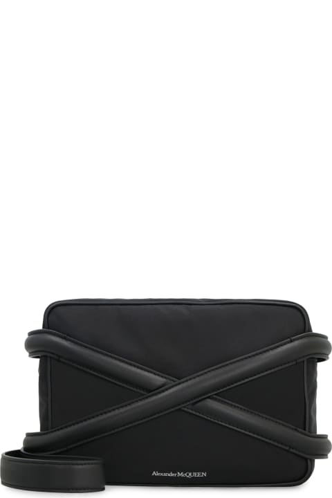 Alexander McQueen Shoulder Bags for Men Alexander McQueen Harness Leather And Nylon Messenger Bag