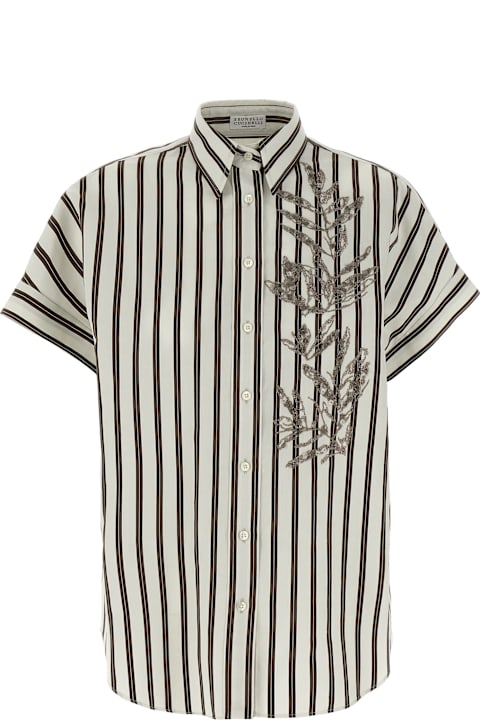 Brunello Cucinelli Clothing for Women Brunello Cucinelli Embroidery Shirt