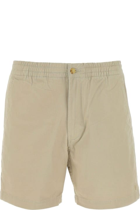 Polo Ralph Lauren Pants for Men Polo Ralph Lauren Dove-grey Stretch Cotton Bermuda Shorts