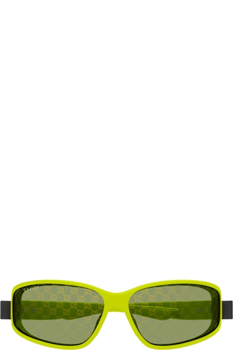 Gucci Eyewear لـ Kids Gucci Eyewear Gucci Gg2011s Linea Institutional Logo 002 Green Sunglasses