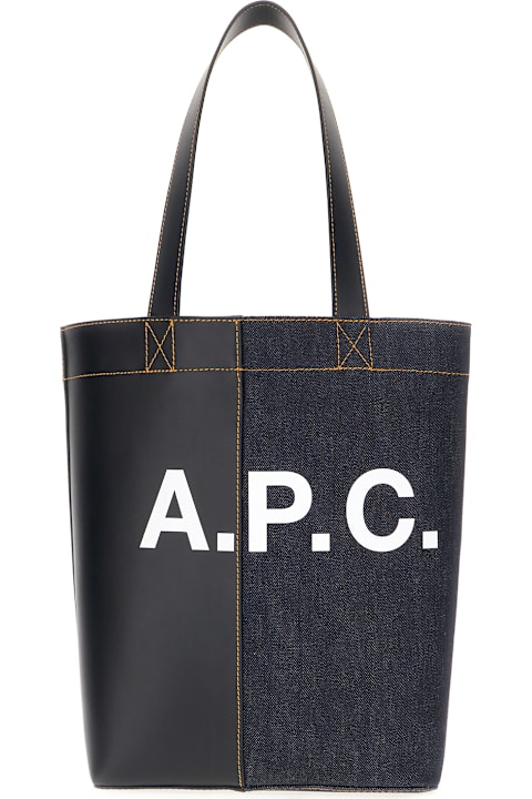 A.P.C. for Women A.P.C. Multicolor Denim And Fabric Axel Shoulder Bag