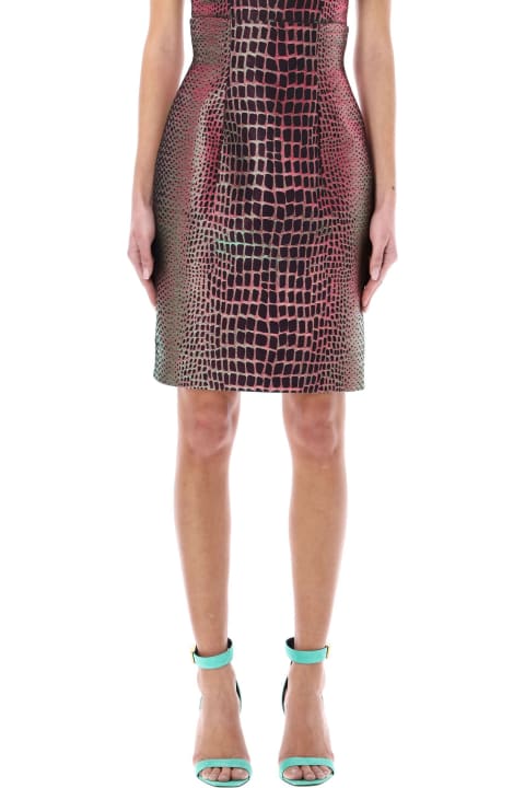 Balmain Dresses for Women Balmain Crocco Jacquard Skirt