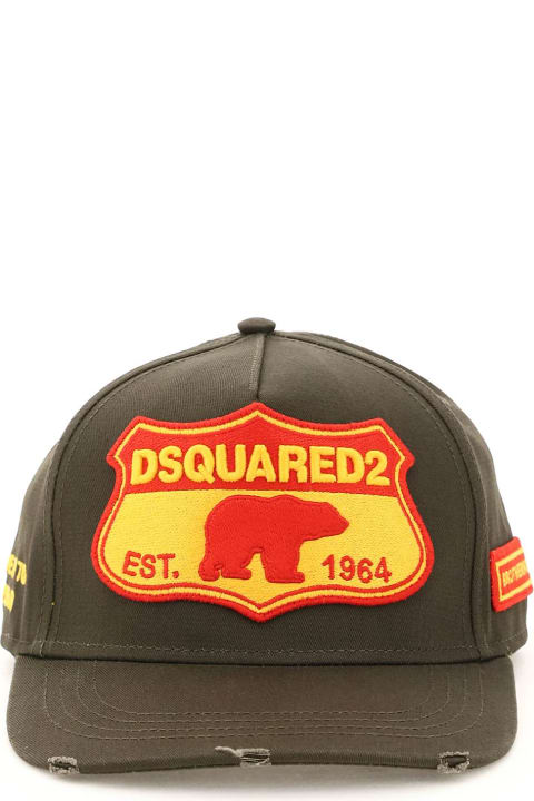 メンズ新着アイテム Dsquared2 Logo Patch Baseball Cap Dsquared2