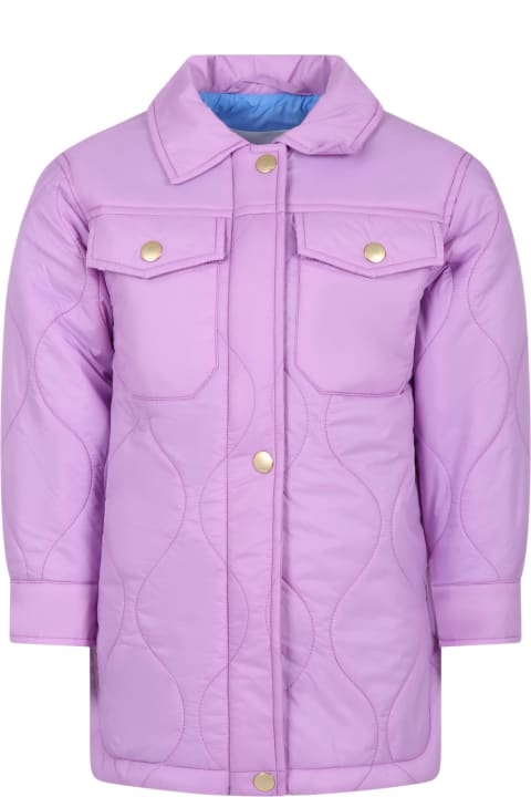 Molo Coats & Jackets for Girls Molo Purple Down Jacket For Girl