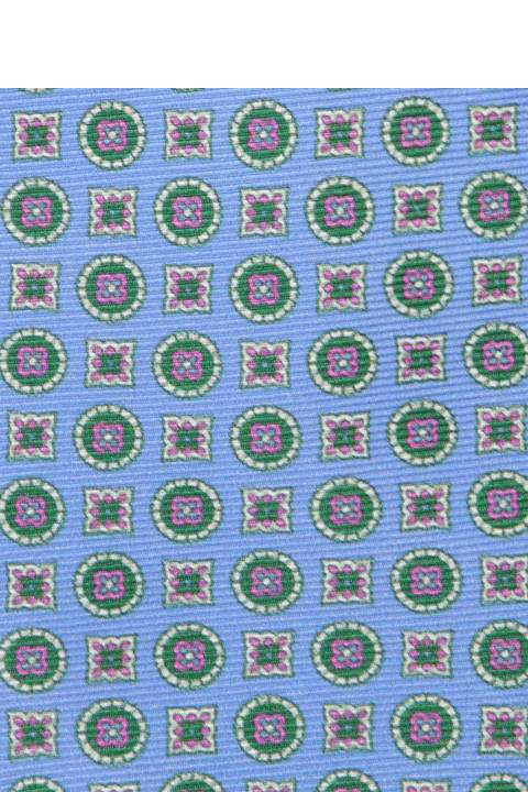 Kiton Ties for Men Kiton Kiton Micro-pattern Fuchsia Tie