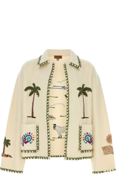 Alanui Men Alanui Embroidered Wool Remember Me Jacket