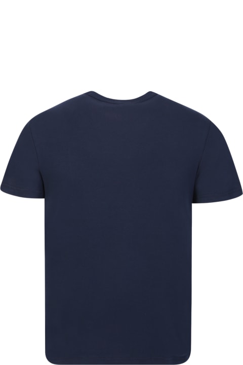 メンズ トップス Tom Ford Navy Blue Cotton T-shirt