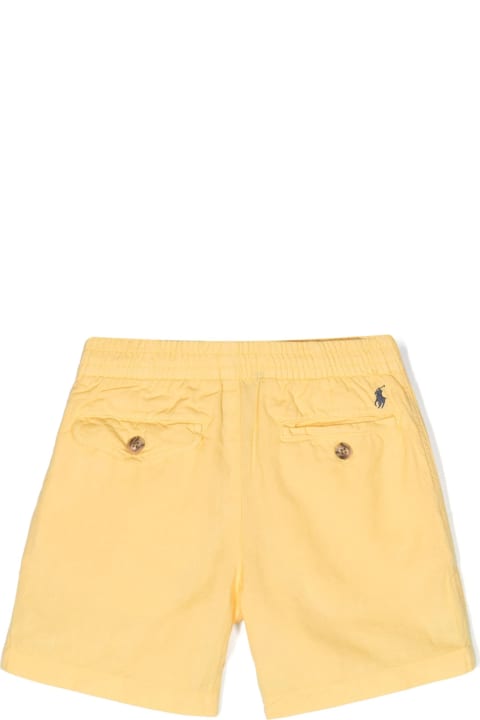 Fashion for Boys Ralph Lauren Yellow Linen And Cotton Bermuda Shorts