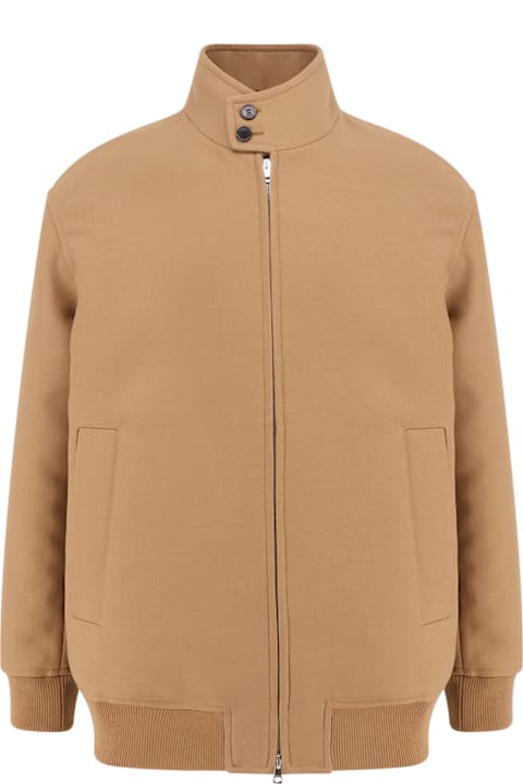 Coats & Jackets for Men Gucci Wool Jacket With Gg Lining