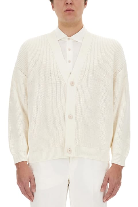 Lardini Sweaters for Men Lardini Cotton Cardigan