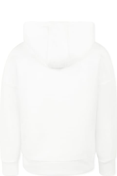 Hugo Boss Sweaters & Sweatshirts for Boys Hugo Boss White Sweatshirt For Boy With Logo