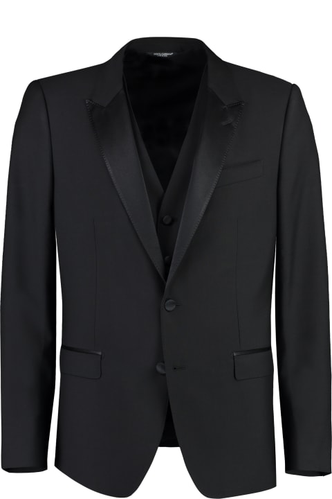 Dolce & Gabbana for Men Dolce & Gabbana Three-piece Suit In Wool And Silk