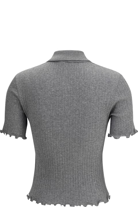 Fendi Ribbed Polo T-shirt