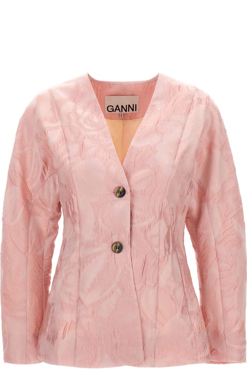 Fashion for Women Ganni 'textured Cloqué' Jacket
