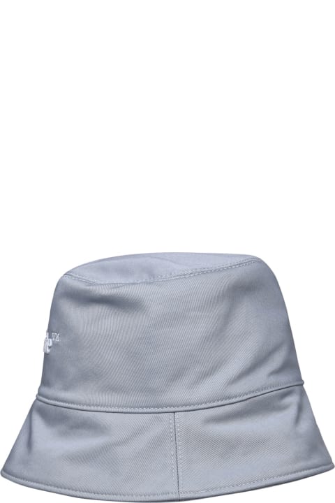 ウィメンズ Off-Whiteの帽子 Off-White Logo Embroidered Bucket Hat