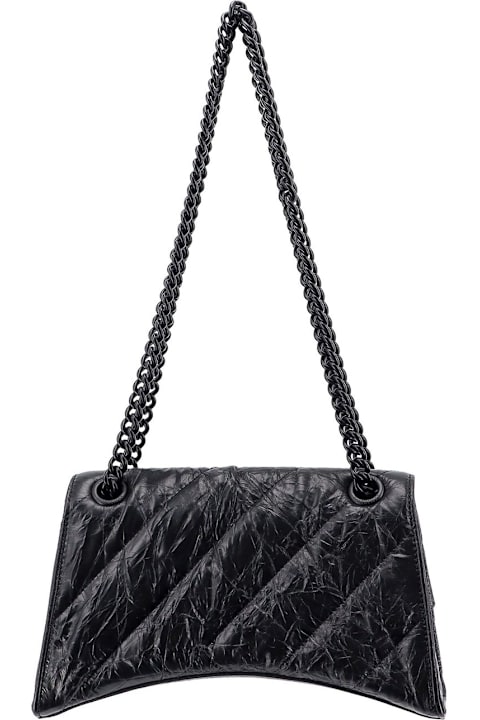 Fashion for Women Balenciaga Crush Monogrammed Shoulder Bag